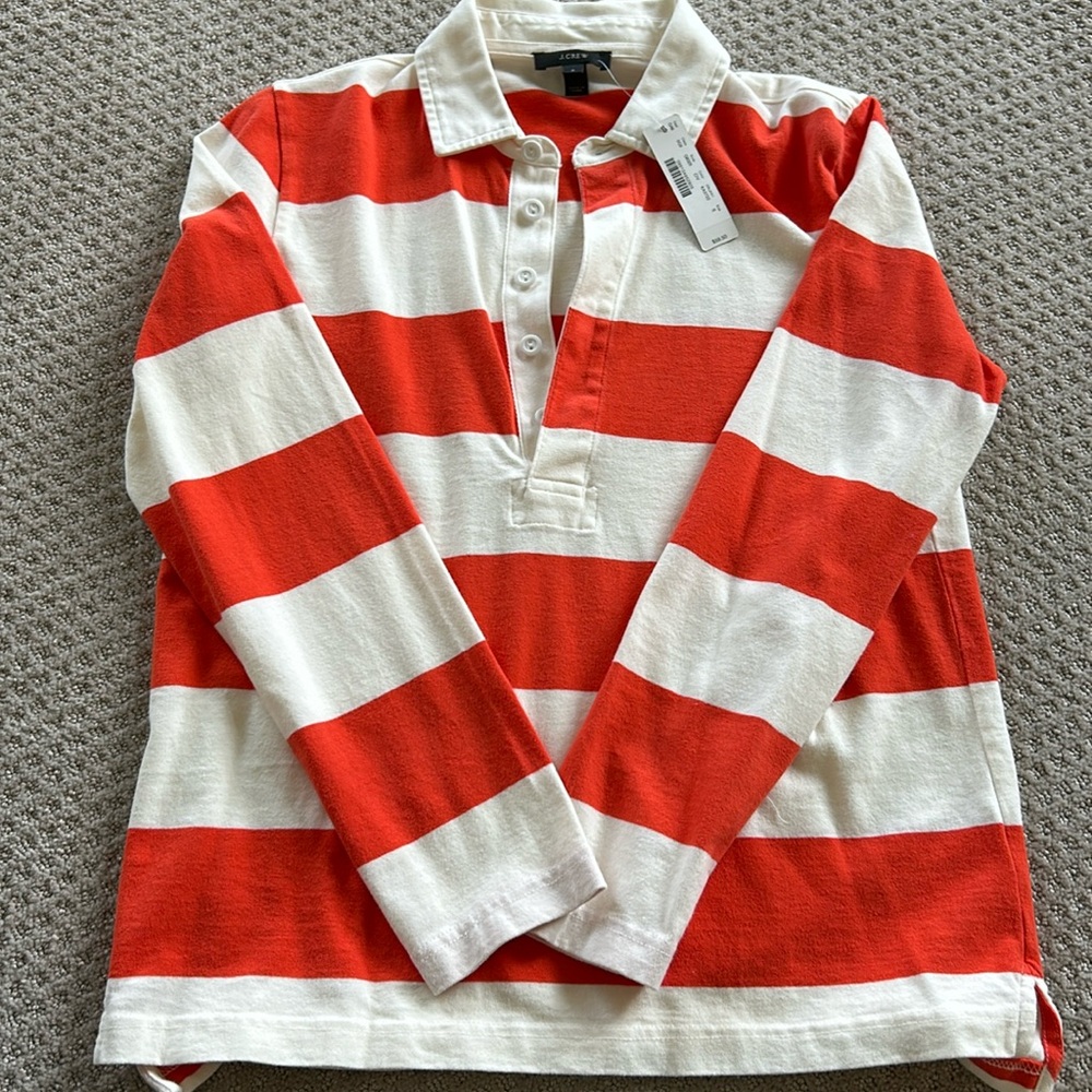 J. Crew blouse. Size S. New. Striped.